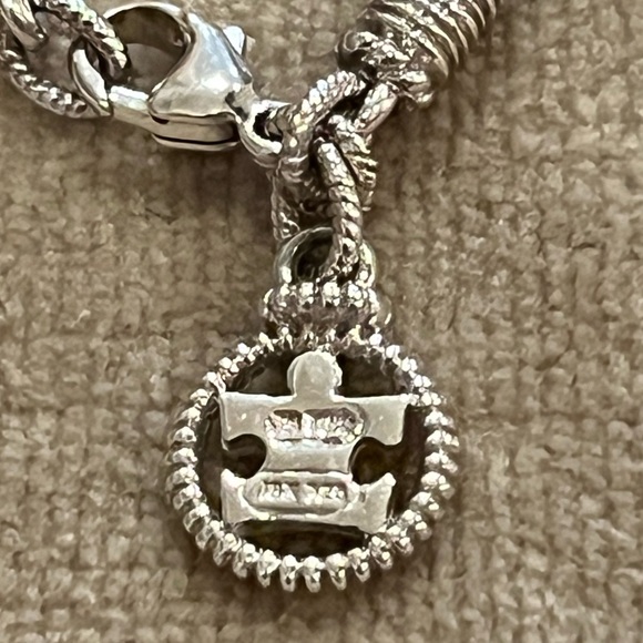 Judith Ripka JR Two Autism Speaks Bracelet PuzzlePiece 925 18K Blue Silk Cord 7” - Picture 2 of 7